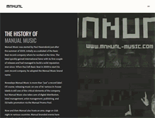 Tablet Screenshot of manual-music.com